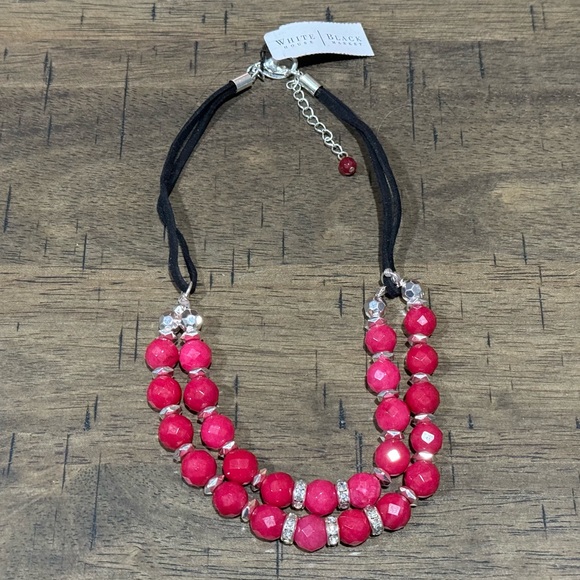 J9. WHBM Dyed Jade Suede Rope Necklace 14” Chain 2” Extender NEW $48 msrp - Picture 5 of 5